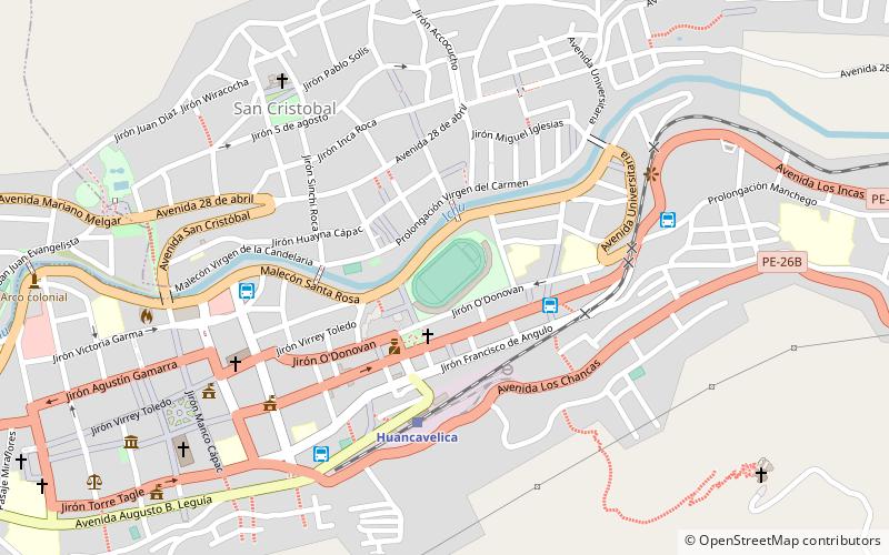estadio ipd de huancavelica location map