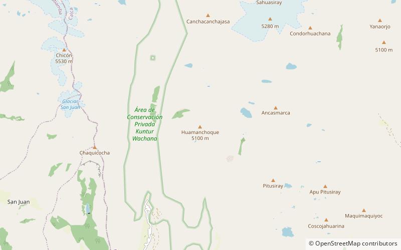Huamanchoque location map