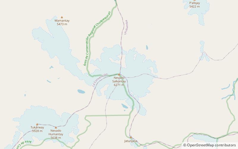 Salcantay location map