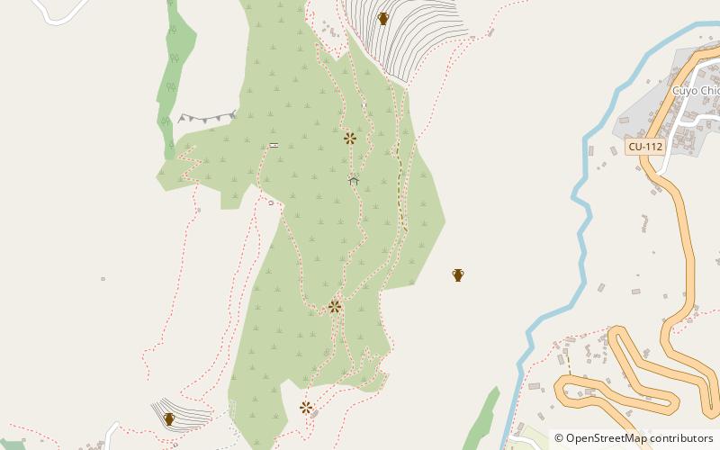Inca complex at Písac location map
