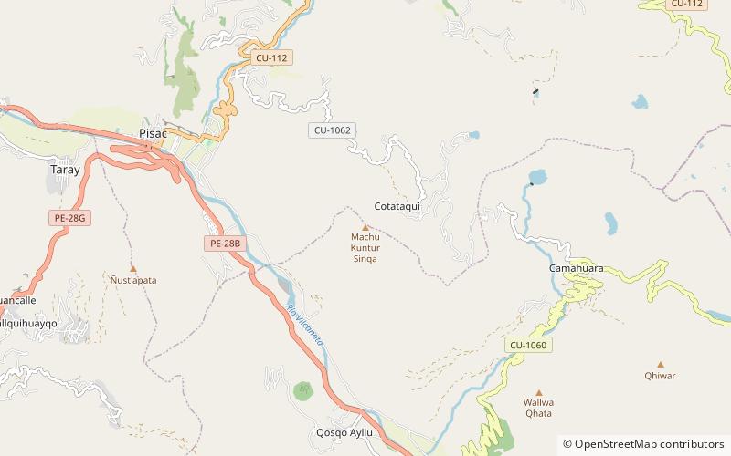 Machu Kuntur Sinqa location map