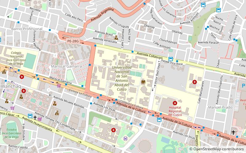 Universidad Nacional de San Antonio Abad del Cusco location map