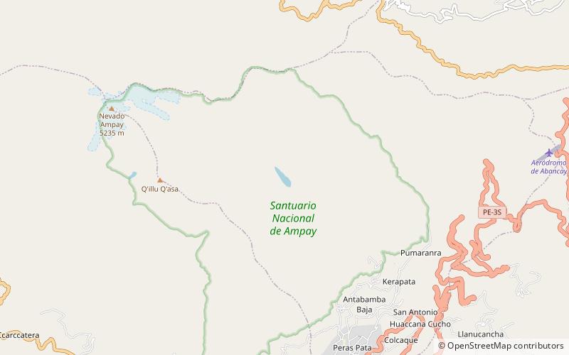Lake Uspaccocha location map