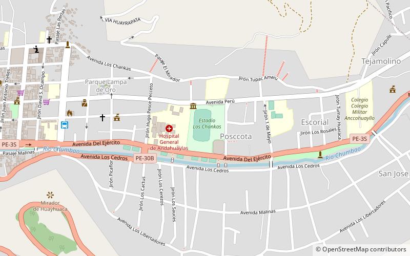 Estadio Los Chankas location map