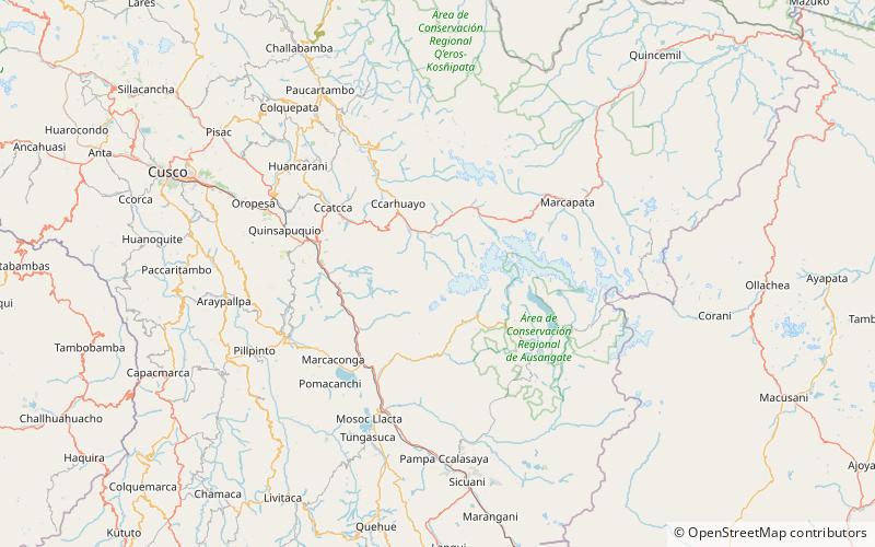 Cordillera Vilcanota location map