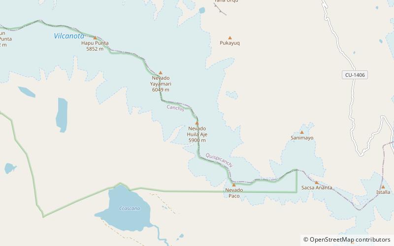 Huila Aje Mountain location map