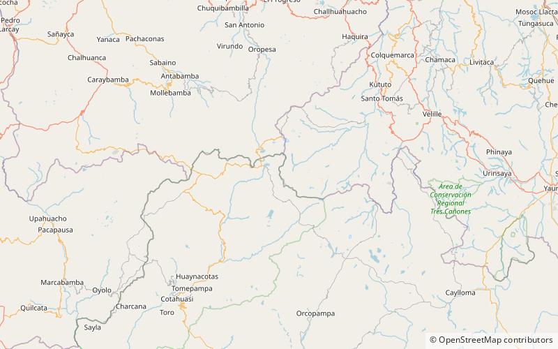 kuntur kuchu cotahuasi subbasin landscape reserve location map