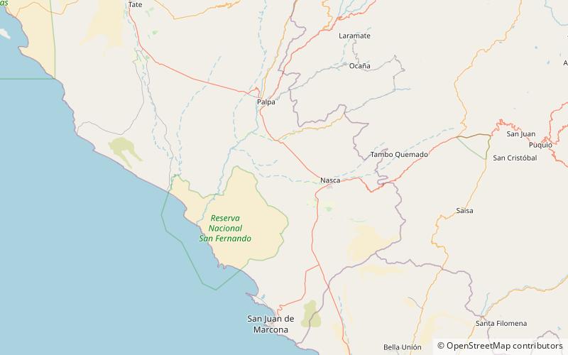 Cahuachi location map