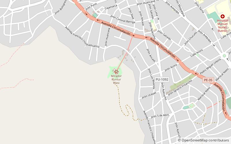 Mirador Kuntur Wasi location map