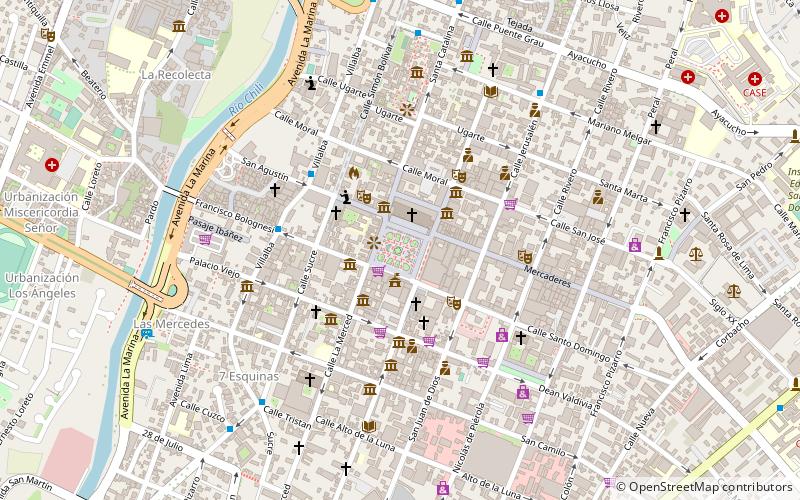 Plaza de Armas Arequipa location map