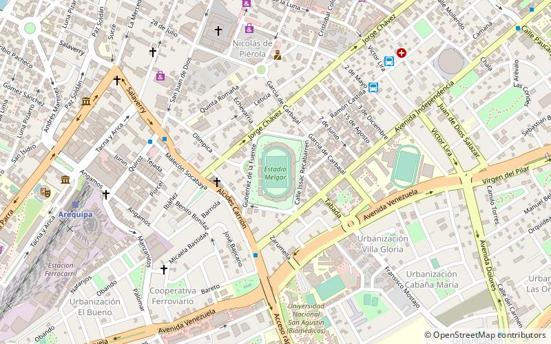 Estadio Melgar location map