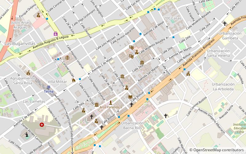 casa zela tacna location map