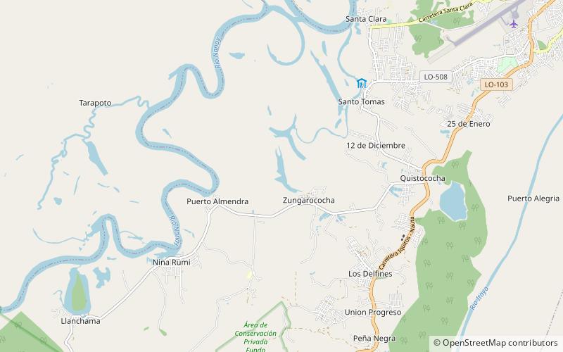 lago zungarococha location map