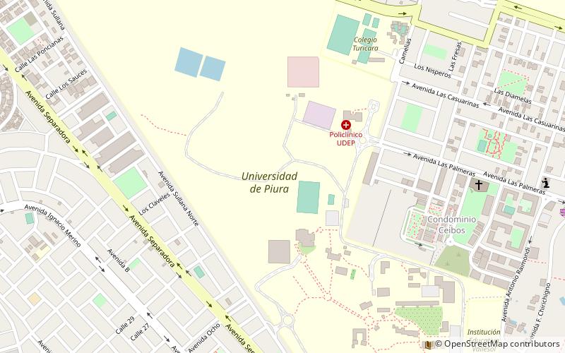universidad de piura location map