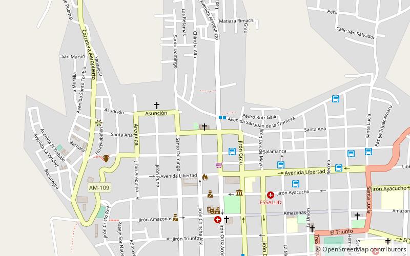 santa ana church chachapoyas location map