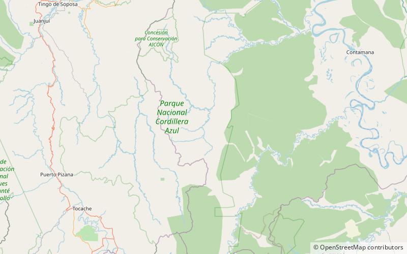 Ucayali moist forests location map