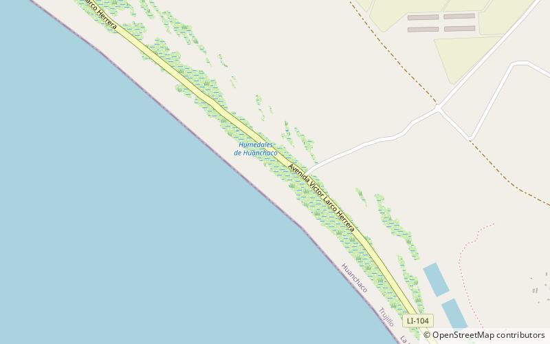 Swamps of Huanchaco location map