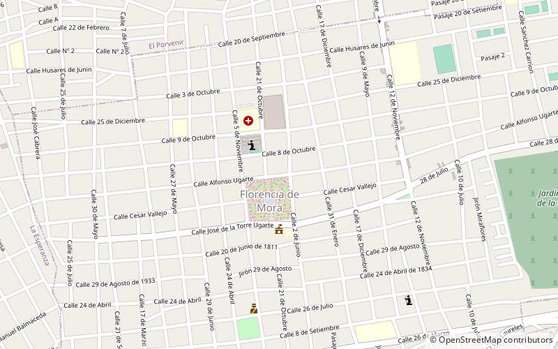 Florencia de Mora location map