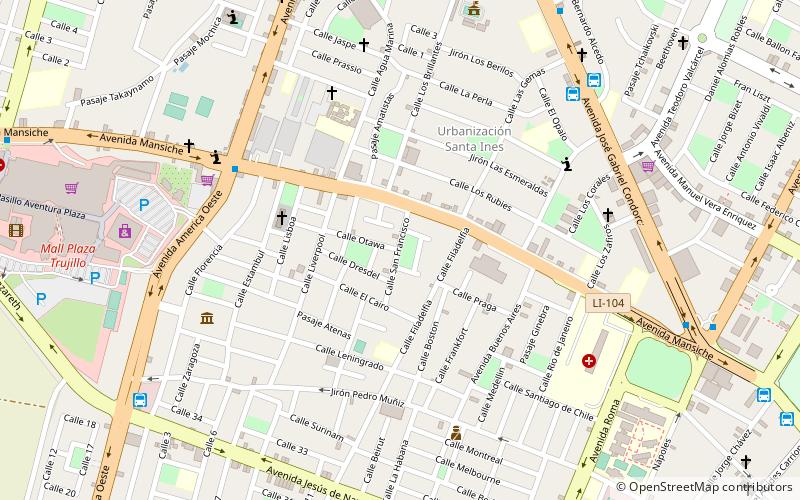 mansiche trujillo location map