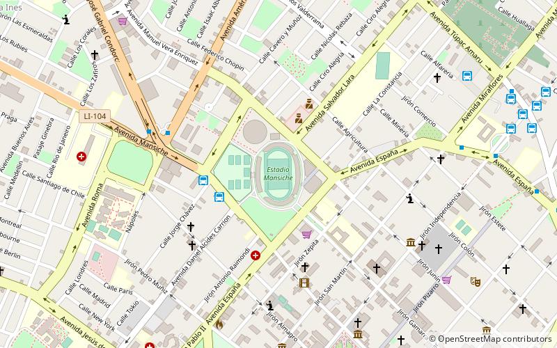 Estadio Mansiche location map