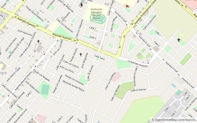 santiago de huaman trujillo location map