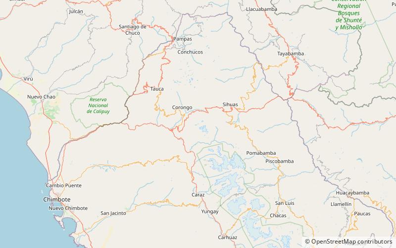 quyllurqucha park narodowy huascaran location map