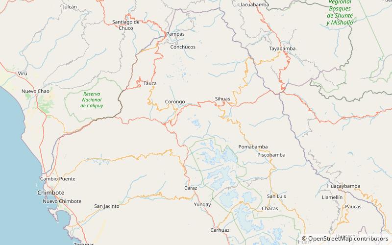 champara huascaran national park location map