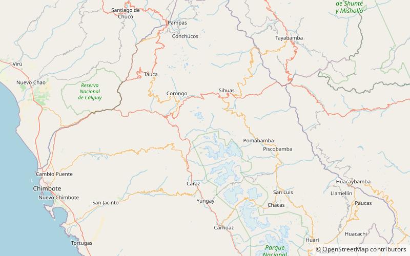 kita raqsa park narodowy huascaran location map