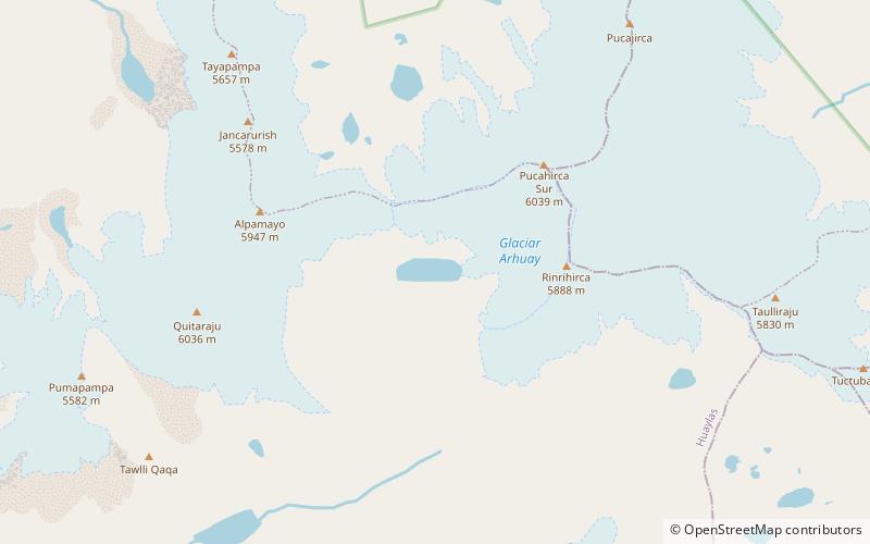 Lake Arhuaycocha location map