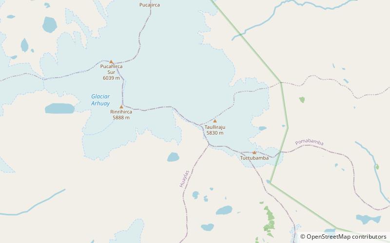 Taulliraju location map