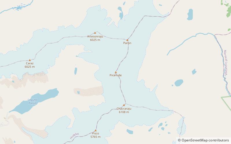 Pirámide Mountain location map