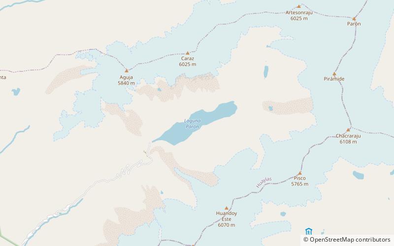 Lac Parón location map
