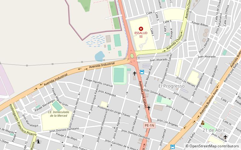 estadio manuel gomez arellano chimbote location map