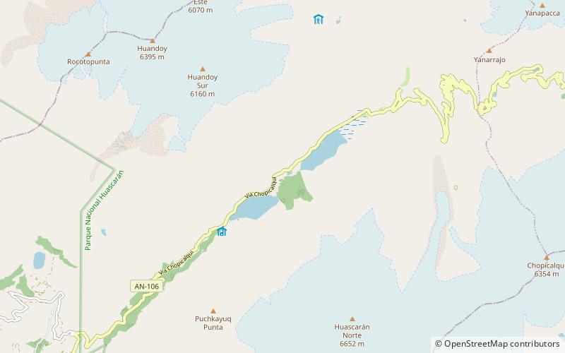 Llanganuco Lakes location map