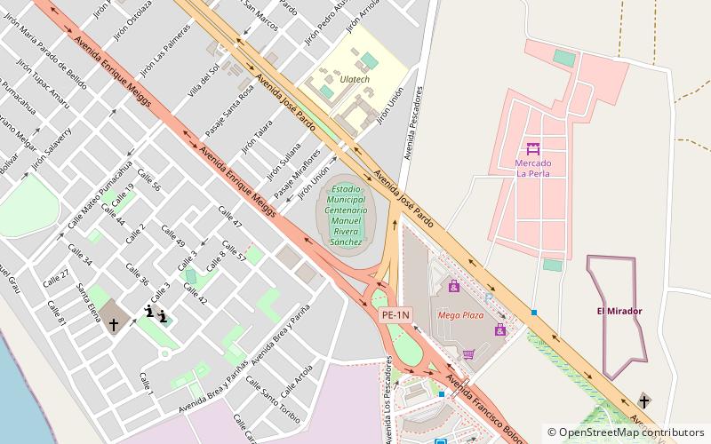 Estadio Manuel Rivera Sánchez location map