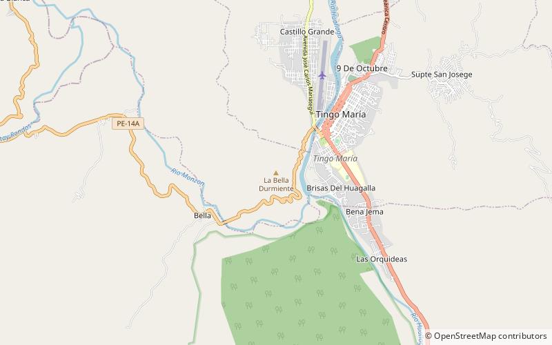 La Bella Durmiente location map