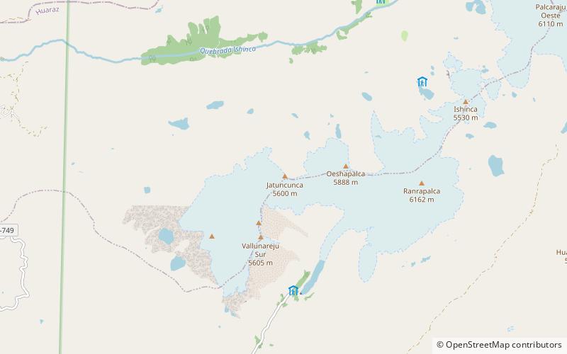 jatuncunca park narodowy huascaran location map