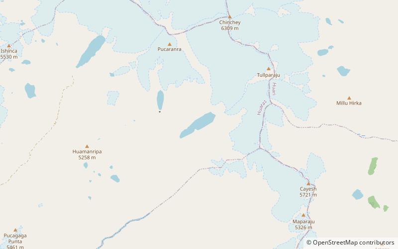 tullpacocha parque nacional huascaran location map