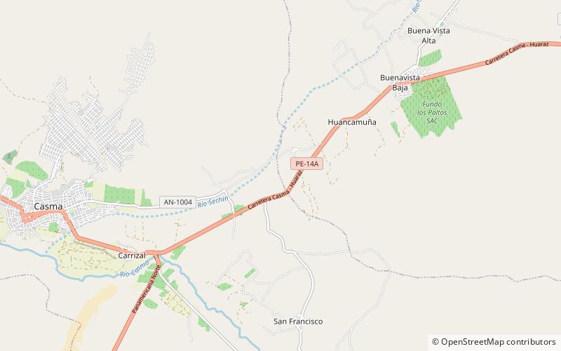 Sechín Alto location map