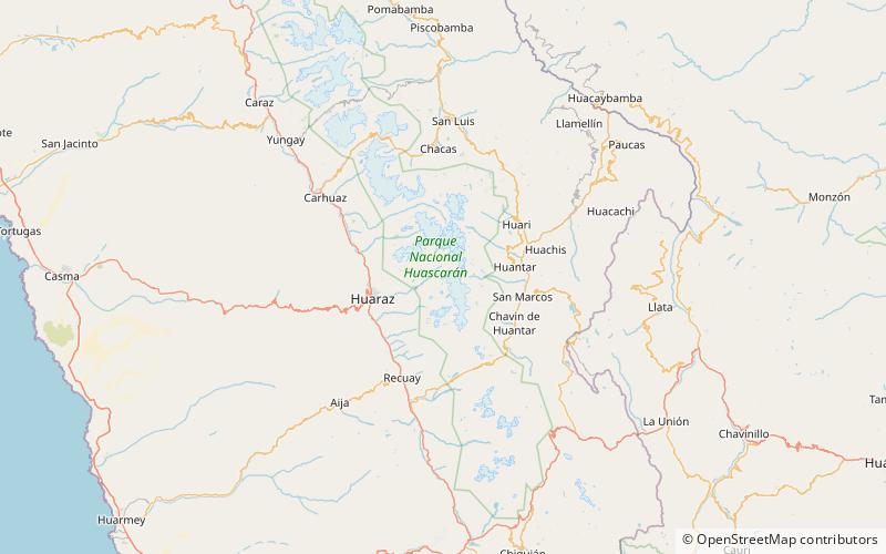 quimarumi park narodowy huascaran location map