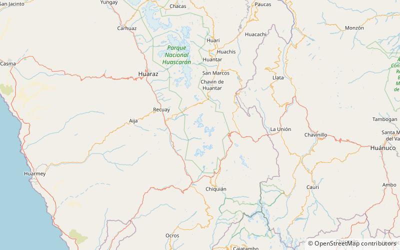 mururaju huascaran national park location map