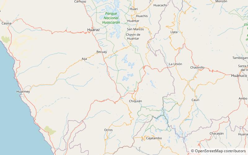 wamas chakra park narodowy huascaran location map