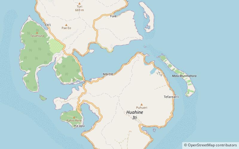 huahine location map