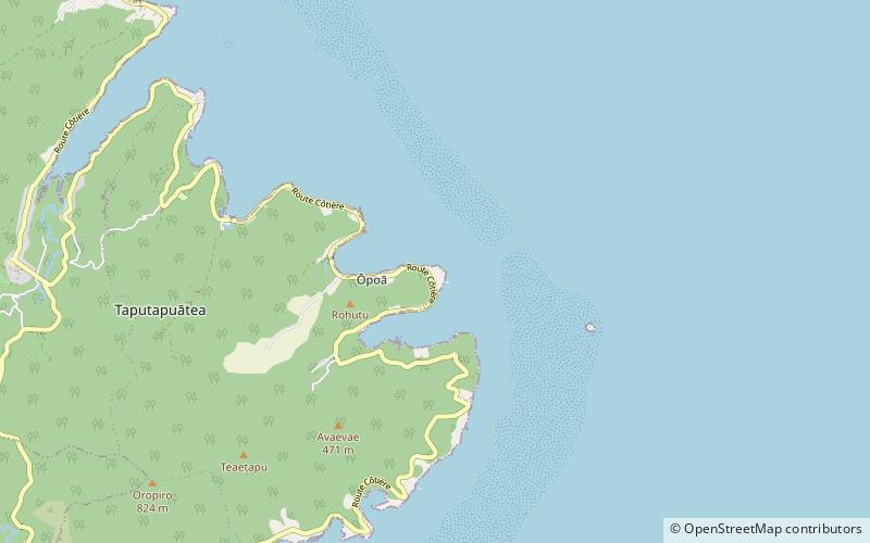 Taputapuatea marae location map