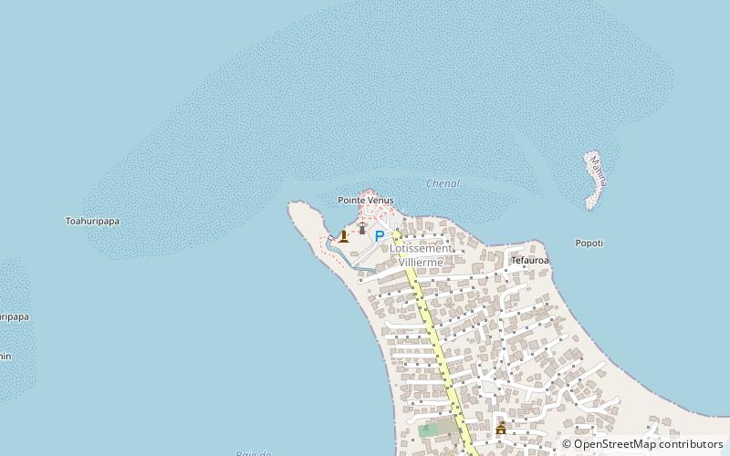Point Venus Lighthouse location map