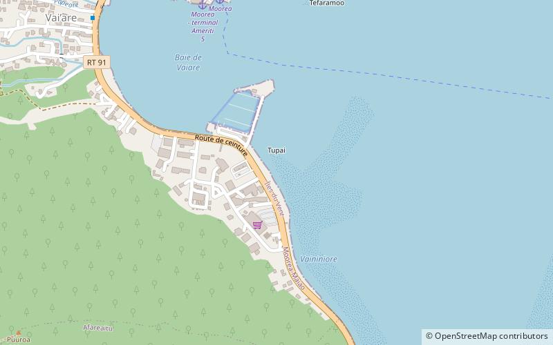 Moorea Watersport location map