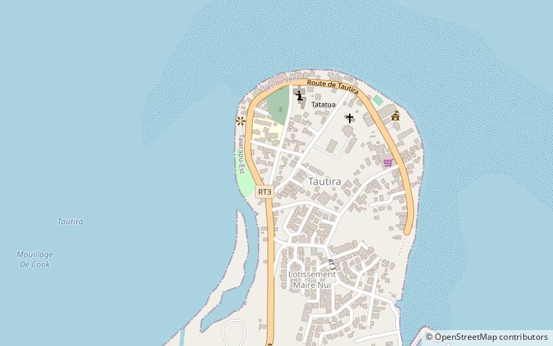 Tautira location map