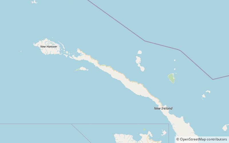 schleinitz range new ireland island location map