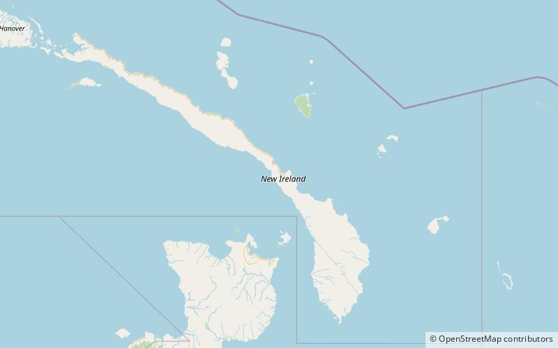 namatanai district new ireland island location map
