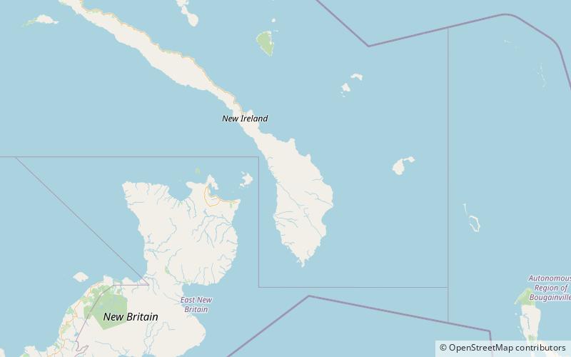 rossel mountains new ireland island location map
